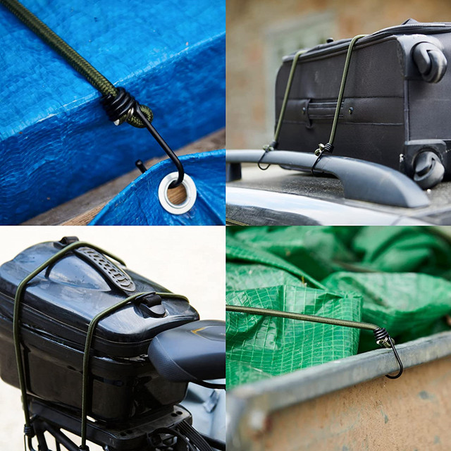 All Purpose Adjustable Bungee Cords with Hooks