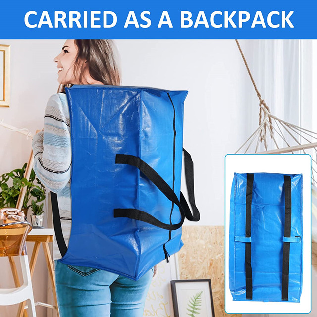 Large Storage Tote Bags with Backpack Straps&Zipper