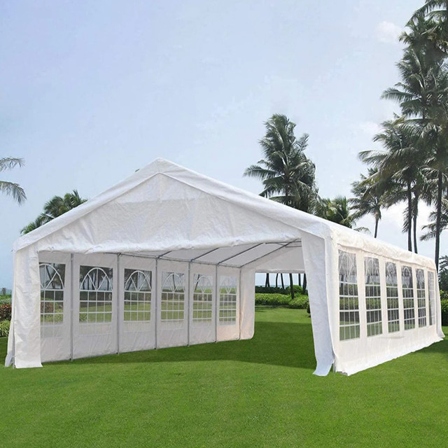 Outdoor Canopy Party Tent with Removable Sidewall Windows