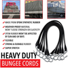 21'' Heavy Duty EPDM Black Rubber Tarp Straps