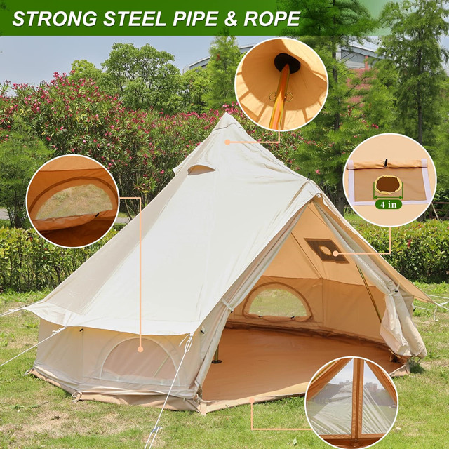 Canvas Camping Glamping Bell Tent