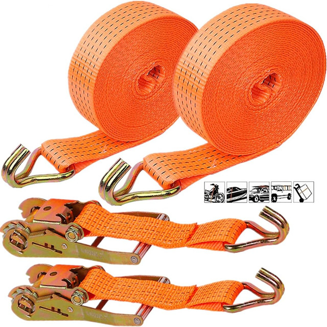 Heavy Duty J Hooks Ratchet Tie Down Straps 