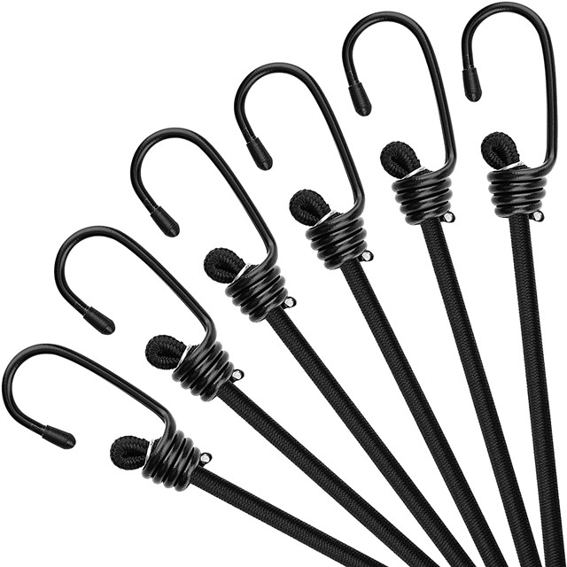 All Purpose Adjustable Bungee Cords with Hooks