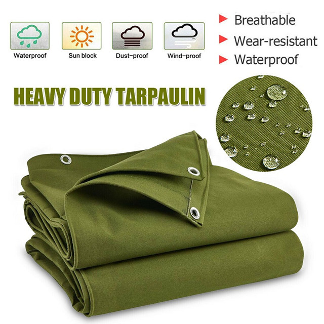 Heavy Duty Water Resistant Canvas Tarp