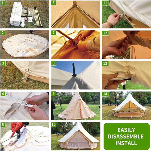 Canvas Camping Glamping Bell Tent