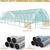 Portable Walk In Tunnel Greenhouse Tent With Roll-Up Window