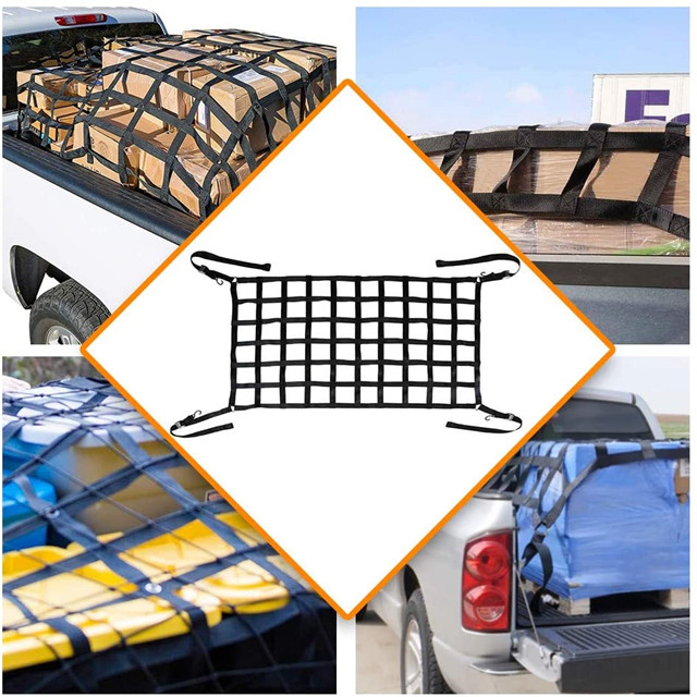 Heavy Duty Cargo Net 72" x 96" w/ D Rings for Pickup Truck