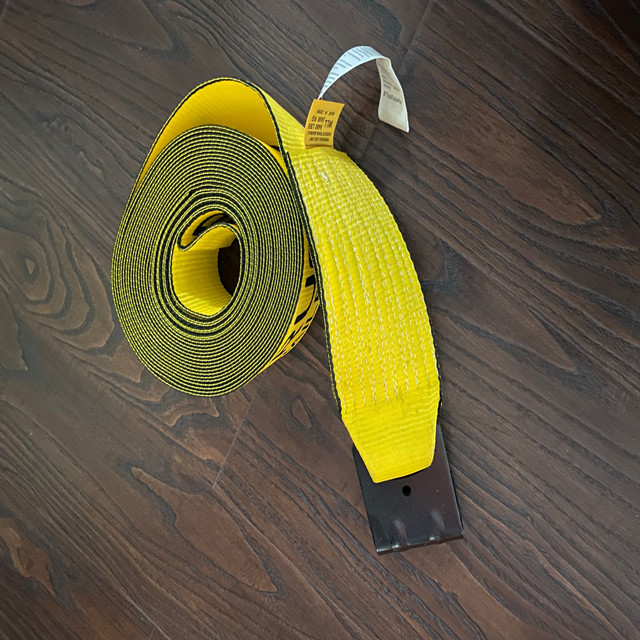 4" x 30' Winch Straps with Flat Hook