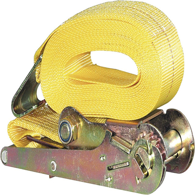 4 Inch x 27Ft Ratchet Strap with Flat Hooks 