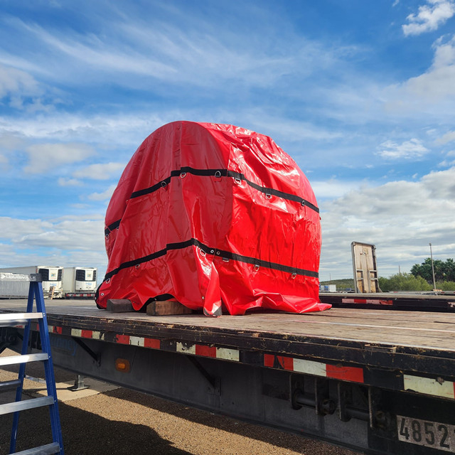 Heavy Duty PVC Vinyl Coil Tarps for Flatbed Truck & Trailer