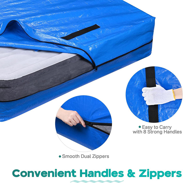 Mua MattSafe Mattress Bags for Moving and Storage (King Size) - Mattress  Cover for Moving - Heavy Duty, 8 Handles and Strong Zipper Closure - Mattress  Storage Bag - Moving Supplies &