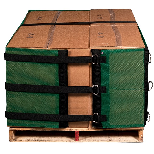 6' High Heavy Duty Reusable Pallet Wraps Cover with Tensioner Straps