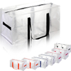 Extra Large Clear Storage Packing Bags with Backpack Straps