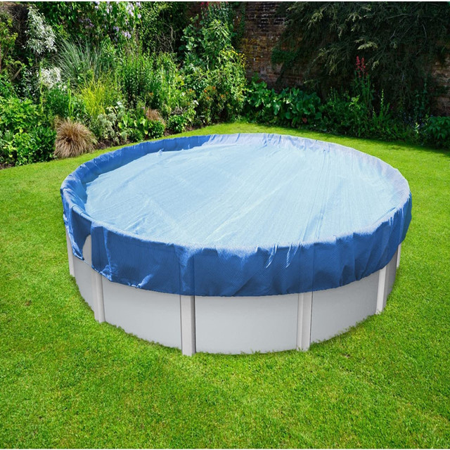 Aboveground Round Swimming Pool Cover Safety Protection Tarp 