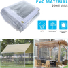 Fire Retardant Heavy Duty Glass PVC Vinyl Clear Tarps