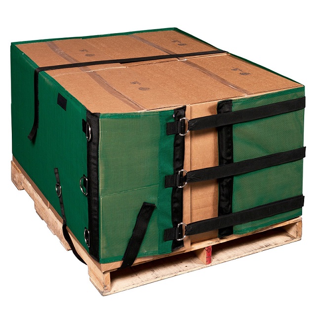 6' High Heavy Duty Reusable Pallet Wraps Cover with Tensioner Straps