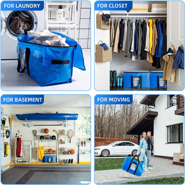 Heavy Duty Plastic Storage Bag For Moving with Visible Window