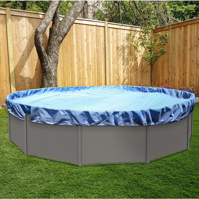 Aboveground Round Swimming Pool Cover Safety Protection Tarp 