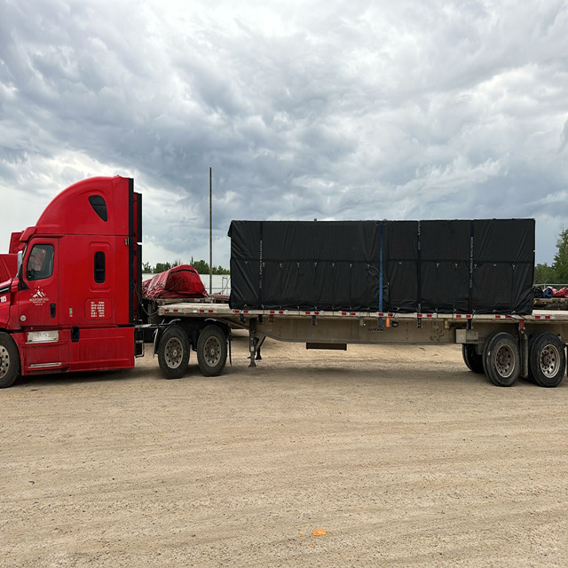 Heavy Duty 3 Piece Set Lumber Tarps for Flatbed Trailer